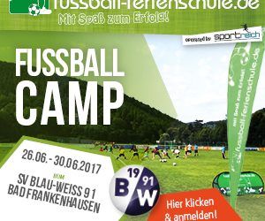 Fußball Feriencamp 26.06 – 30.06.2017 in Bad Frankenhausen